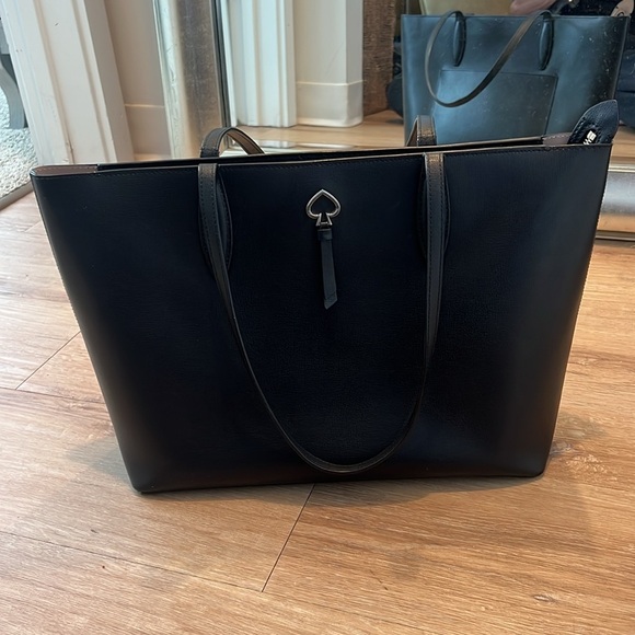 KATE SPADE NEW YORK ADEL LEATHER LARGE TOTE Black - Picture 6 of 10